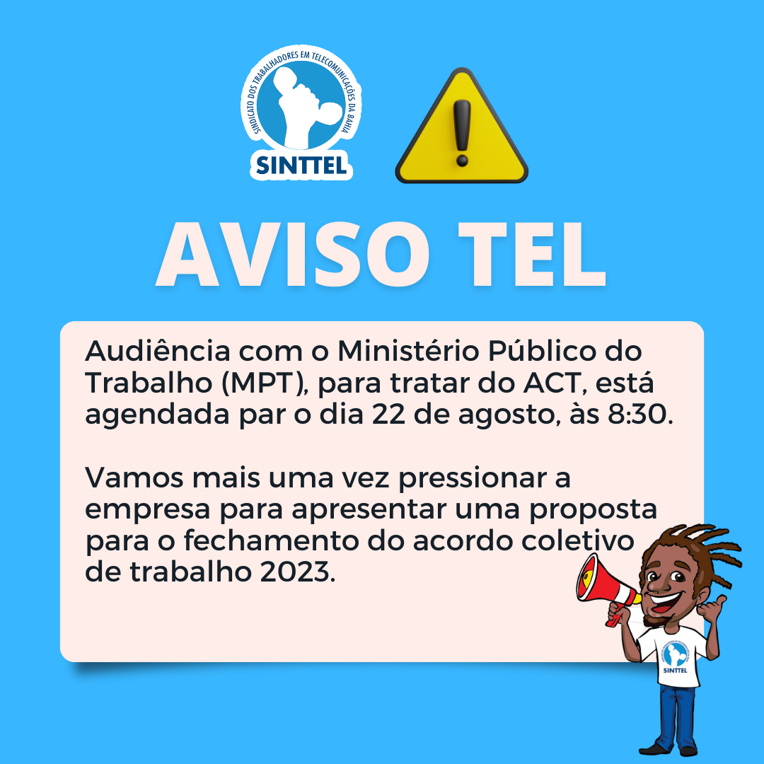 Audiência TEL com Ministério do Trabalho já tem data agendada